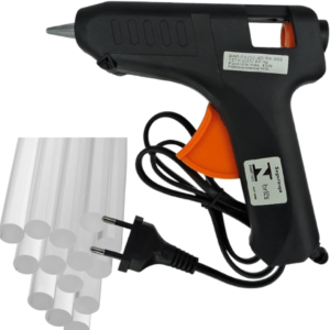 Pistola de Cola Quente Grande 40W Bivolt com 6 Bastões 11mm – Aquecimento Rápido, Alta Precisão e Ideal para Artesanato, Reparos e DIY