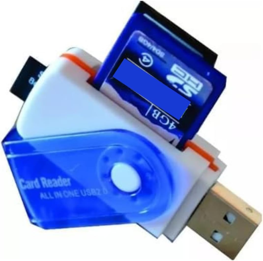 Leitor de Cartão SD USB 2.0 Wansurs – Adaptador Universal Micro SD Plug & Play, Compacto, Alta Velocidade 480Mbps para PC, Notebook e Câmera