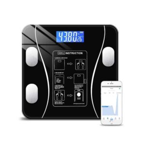Balança Corporal Bioimpedância Premium Com Visor Inteligente Bluetooth