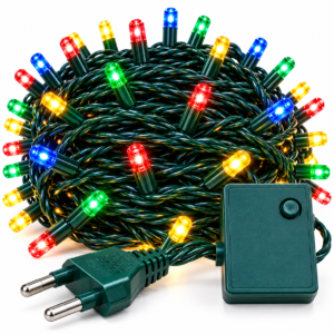 cordão de luzes led coloridas